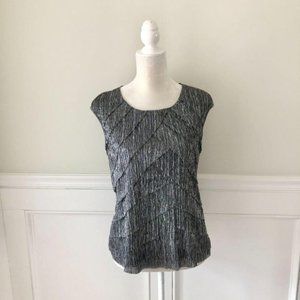 Christopjer & Banks Metallic Tiered Top